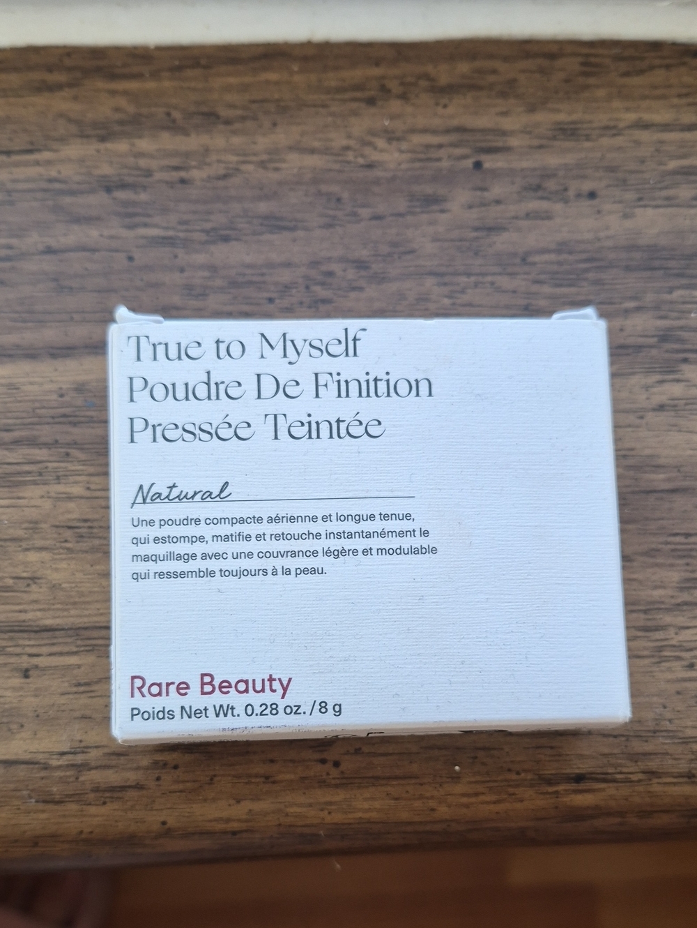 Rare Beauty True to Myself Pressed Powder - Natural (White Box, Pink Logo)